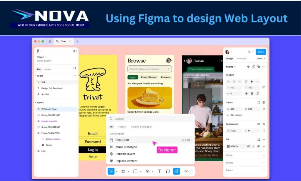 Using Figma to Design Web Layout
