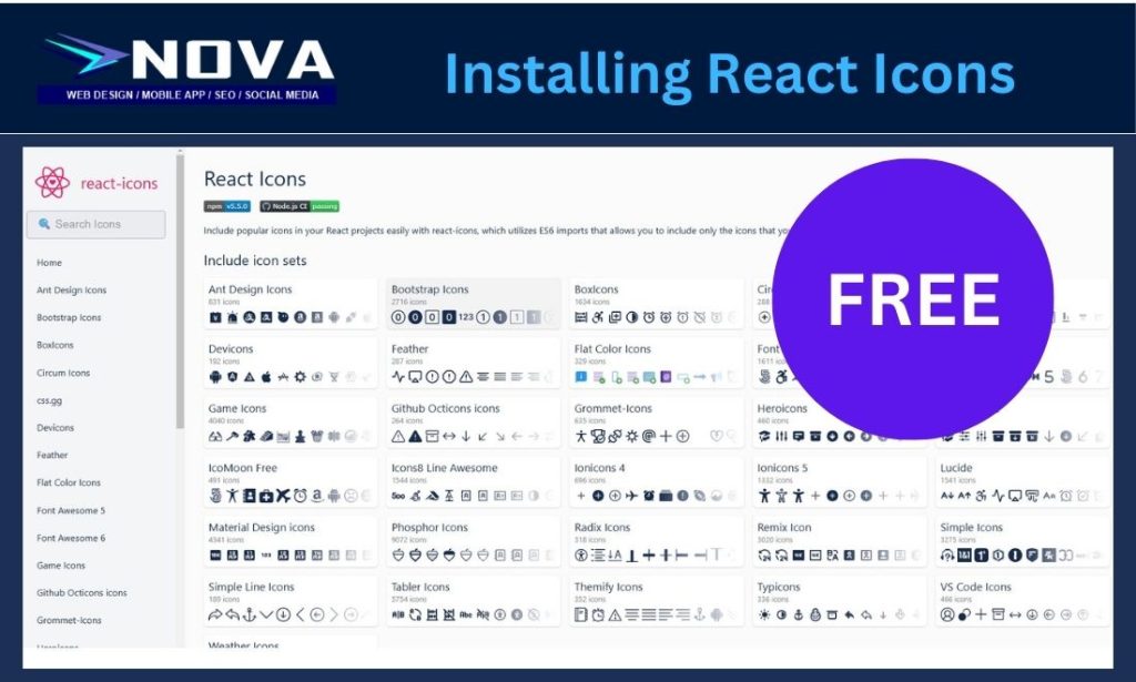 React Next JS Icons