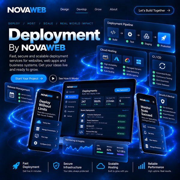 Cloud deployment and web application infrastructure