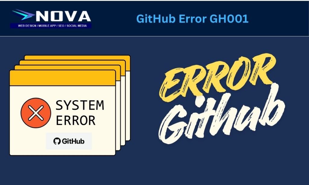 How to Solve Github error: GH001