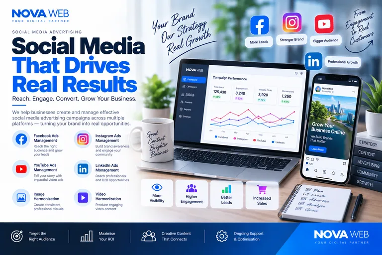 Social media marketing services in Penang by Nova Web Business