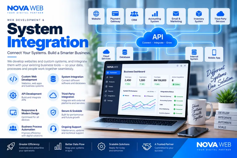 System integration services in Penang by Nova Web Business