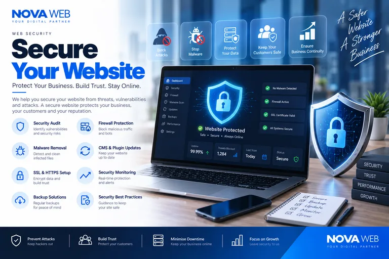 Website security services in Penang by Nova Web Business